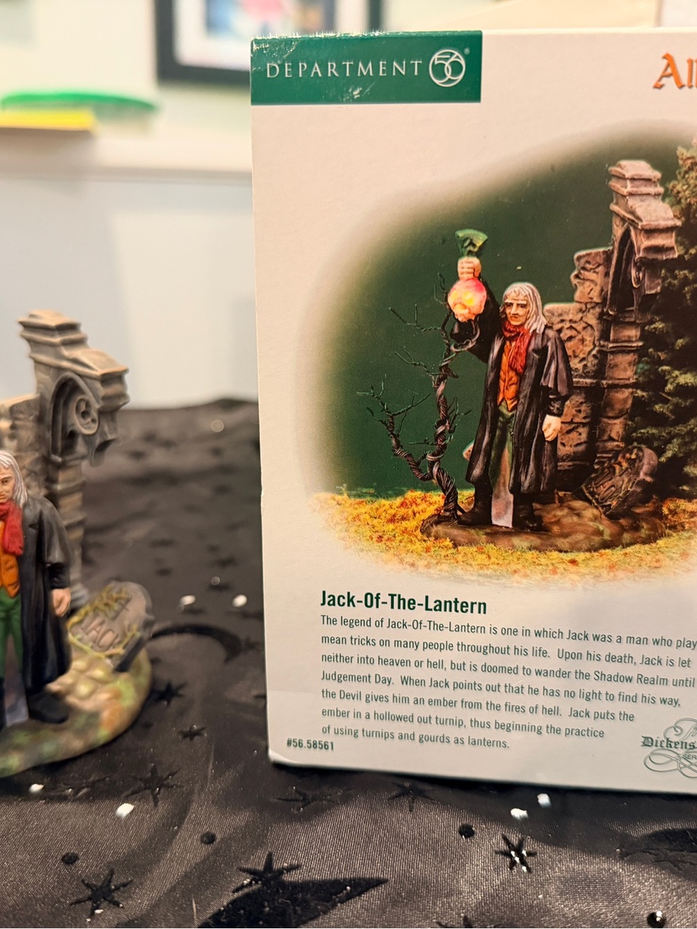 Department 56 Jack-of-the-Lantern Figurine in Green and Orange